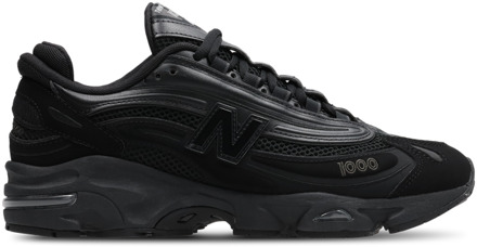 New Balance 1000 Sneakers Heren - Zwart - Maat 41.5 - Leer Black