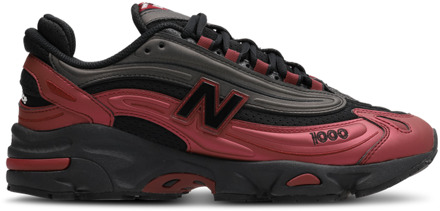 New Balance 1000 Sneakers Heren - Zwart - Maat 42.5 - Leer Black