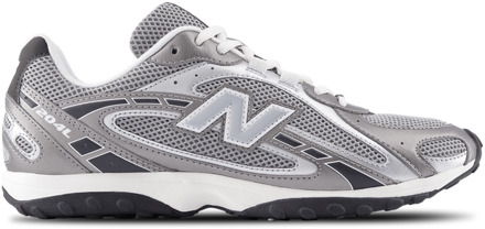 New Balance 204L Sneakers Dames - Zilver - Maat 38.5 - Mesh/Synthetisch Silver