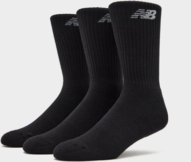 New Balance 3-Pack Everyday Crew Socks, zwart - 35 - 38