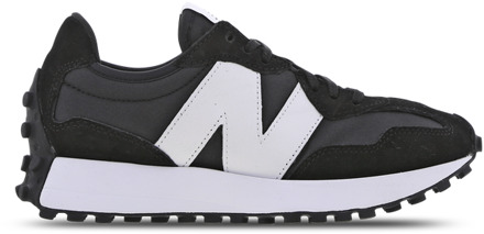 New Balance 327 Sneakers Dames - Zwart - Maat 37.5 - Leer, Synthetisch Black