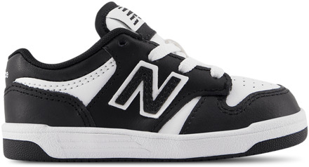 New Balance 480 Babyschoenen - Zwart - Maat 24 - Leer Black