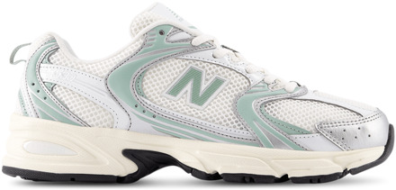 New Balance 530 Sneakers Heren - Zilver - Maat 44.5 - Textil, Synthetisch Silver