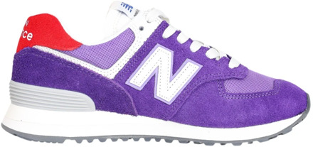 New Balance 574 Dames Sneakers Paars Rood Wit New Balance , Purple , Dames - 37 1/2 Eu,40 Eu,38 Eu,36 1/2 Eu,37 Eu,36 Eu,39 EU