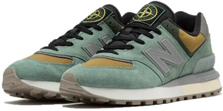 New Balance 574 legacy x stone island light green - maat 44,5 Groen