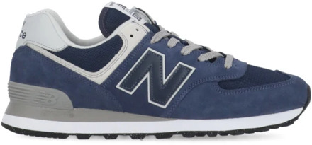 New Balance 574 sneaker met suède details Donkerblauw - 43