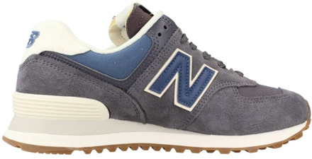 New Balance 574 Sneakers Dames donker grijs - blauw - off white - 38