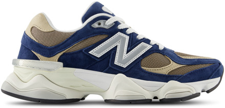 New Balance 9060 Sneakers Dames - Blauw - Maat 35 - Leer Blue