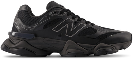 New Balance 9060 Sneakers Dames - Zwart - Maat 37.5 - Leer Black