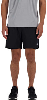 New Balance AC 7'' 2in1 Short Heren zwart - M