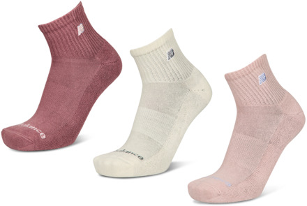 New Balance Ankle 3 Pack Sokken Unisex - Bruin - Maat 35-38 - Katoen Brown