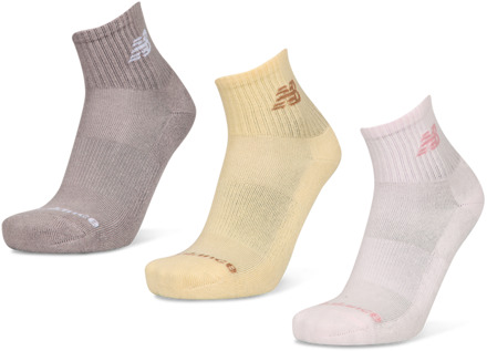 New Balance Ankle 3 Pack Sokken Unisex - Groen - Maat 35-38 - Katoen Green