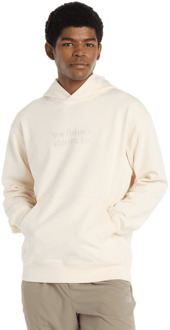 New Balance Athletics Classics Hoodie Hoodies Heren - Beige - Maat S - Katoen Jersey