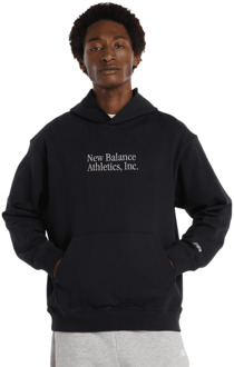 New Balance Athletics Classics Hoodie Hoodies Heren - Zwart - Maat XL - Katoen Jersey Black
