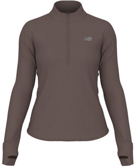 New Balance Athletics Heat Grid 1/2 Zip Dames paars - M