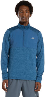 New Balance Athletics Heat Grid 1/2 Zip Heren navy - M