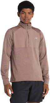 New Balance Athletics Heat Grid Half Zip Trainingspakken Heren - Groen - Maat L - Poly Jersey Green