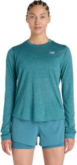 New Balance Athletics Longsleeve T-Shirt Dames donkergroen - M