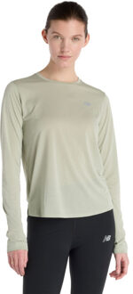 New Balance Athletics Longsleeve T-Shirt Dames lichtgroen - XL