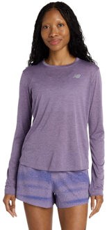 New Balance Athletics Longsleeve T-Shirt Dames paars - M