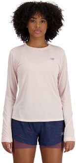 New Balance Athletics Longsleeve T-Shirt Dames roze - M