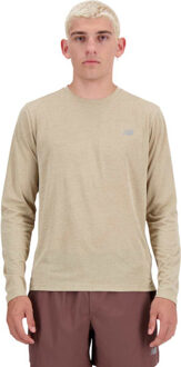 New Balance Athletics Longsleeve T-Shirt Heren donkergrijs - XL