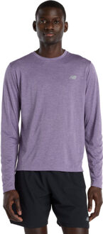 New Balance Athletics Longsleeve T-Shirt Heren paars