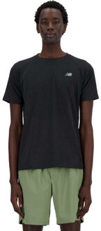 New Balance Athletics Seamless T-Shirt Heren zwart - L