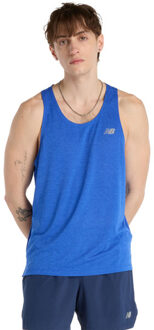 New Balance Athletics Singlet Heren blauw - L