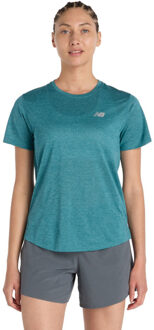 New Balance Athletics T-Shirt Dames donkergroen - L