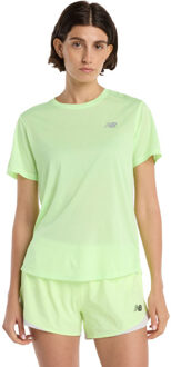 New Balance Athletics T-Shirt Dames geel - M