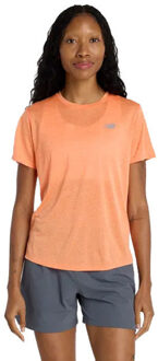 New Balance Athletics T-Shirt Dames oranje - L