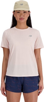 New Balance Athletics T-Shirt Dames roze - S