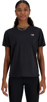 New Balance Athletics T-Shirt Dames zwart - S