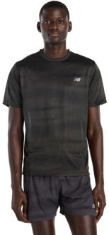 New Balance Athletics T-Shirt Heren donkergrijs - S