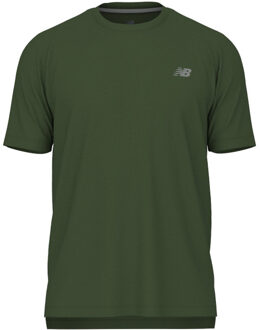 New Balance Athletics T-Shirt Heren donkergroen - XL