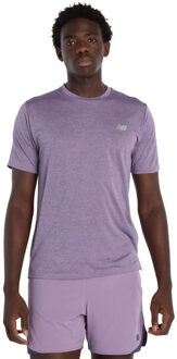 New Balance Athletics T-Shirt Heren paars - L