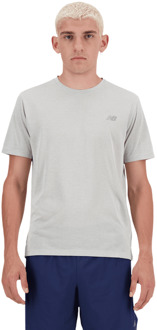 New Balance Athletics T-shirt T-shirts Heren - Grijs - Maat S - Poly Jersey Grey