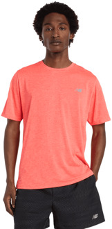 New Balance Athletics T-shirt T-shirts Heren - Rood - Maat XL - Poly Jersey Red