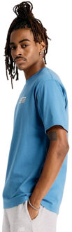 New Balance Casual t-shirt heren Blauw - M