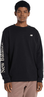 New Balance Classic T-shirts Heren - Zwart - Maat XXL - Katoen Jersey Black