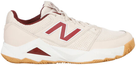 New Balance Coco Del Ray Tennisschoenen Heren-Wit,Donkerrood - 46.5,47