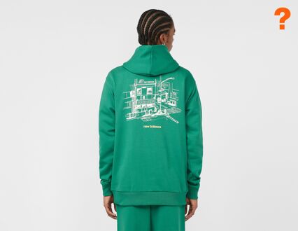 New Balance Diamond District Shop Front Hoodie - ?exclusive, Green - M