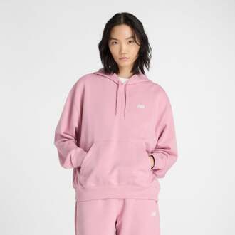 New Balance Essentials French Terry Sweater Met Capuchon Dames-Roze - L