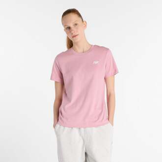 New Balance Essentials Jersey T-shirt Dames-Roze - XS