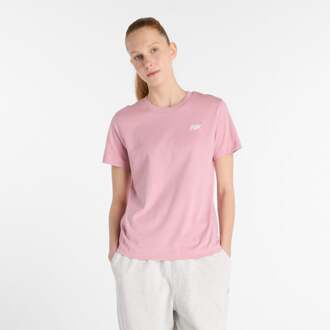 New Balance Essentials Jersey T-shirt Dames-Roze - XS