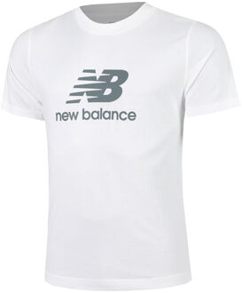 New Balance Essentials Logo T-shirt Heren-Wit - XL,XXL