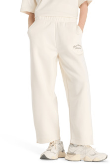 New Balance fleece Broeken Dames - Beige - Maat S - Katoen Jersey