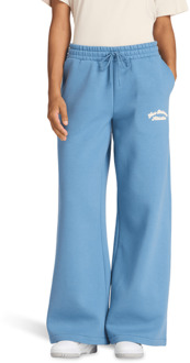 New Balance fleece Broeken Dames - Blauw - Maat XXL - Katoen Jersey Blue