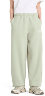 New Balance fleece Broeken Dames - Groen - Maat S - Katoen Jersey Green